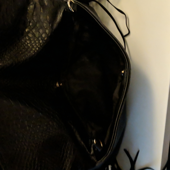 Leather Fringe Fold Over Clutch - Picture 8 of 12